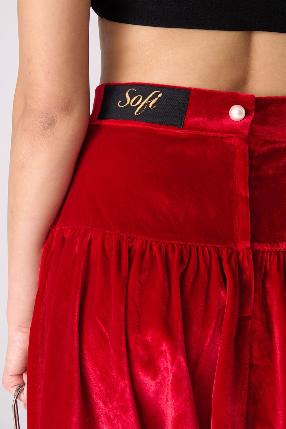 Sofi Terciopelo Rojo