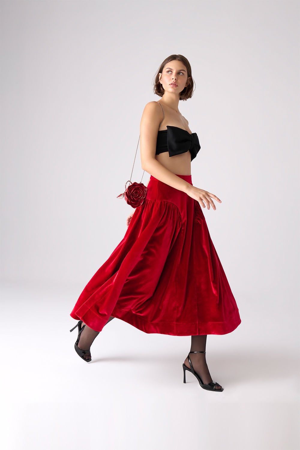 Sofi Terciopelo Rojo