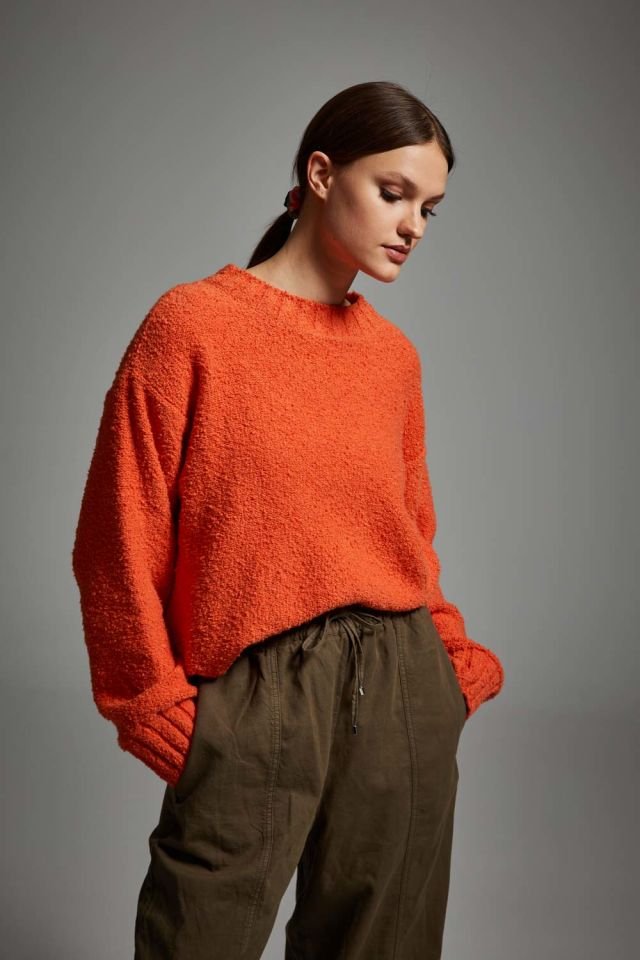 Orange Oversize Sweater