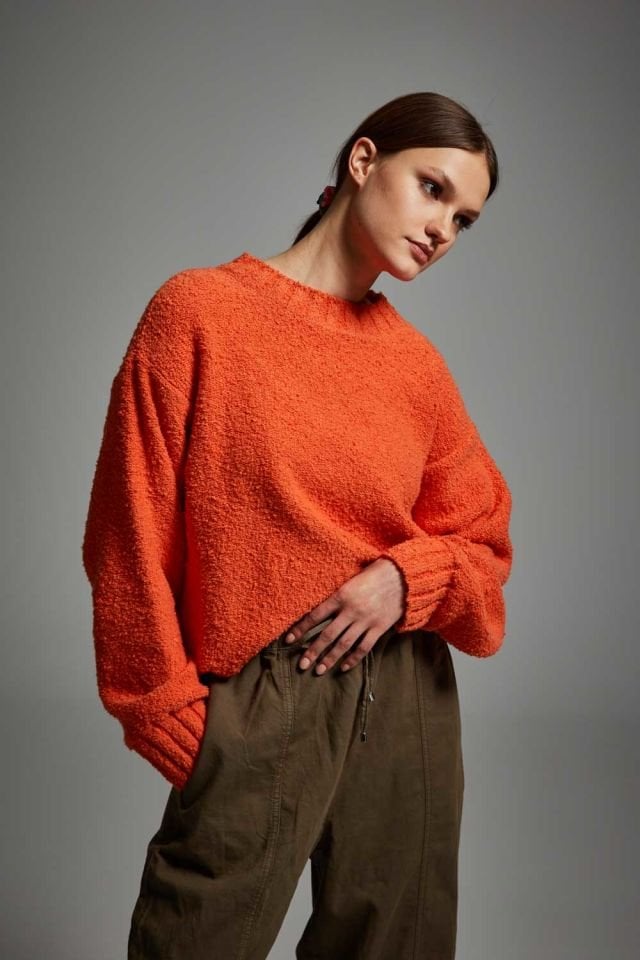 Orange Oversize Sweater