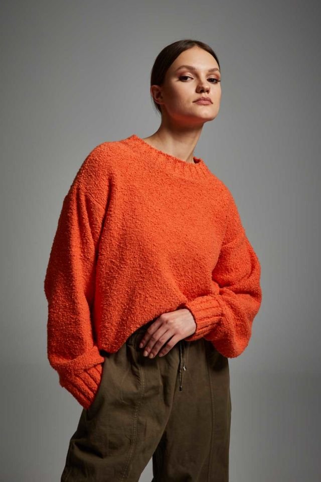 Orange Oversize Sweater
