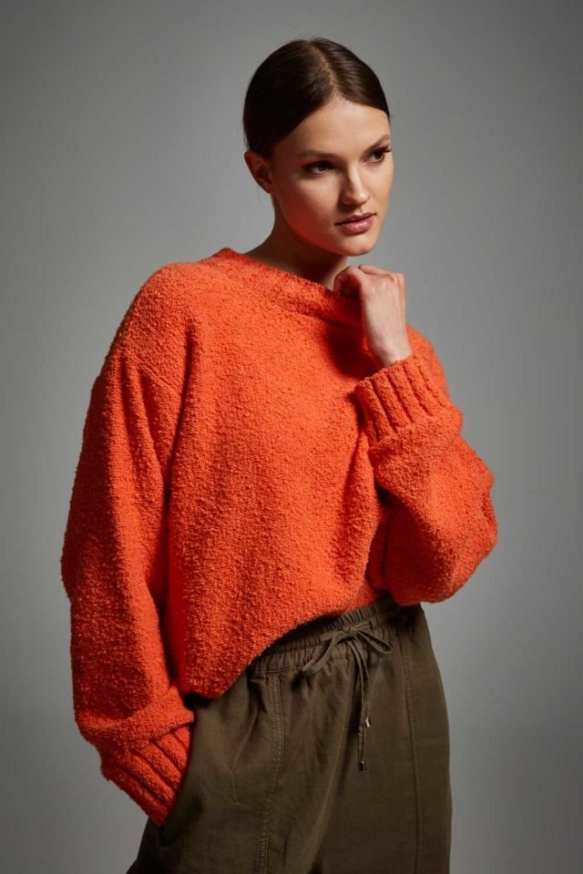 Orange Oversize Sweater