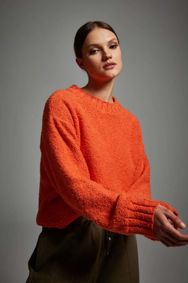 Orange Oversize Sweater