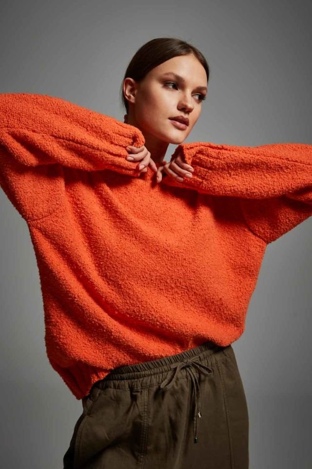 Orange Oversize Sweater