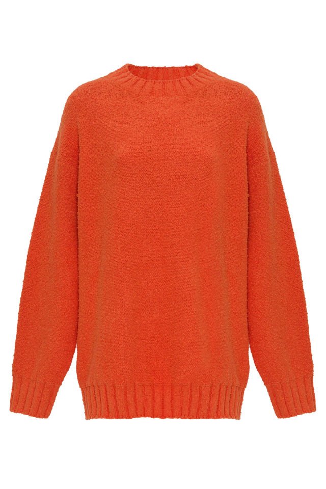 Orange Oversize Sweater