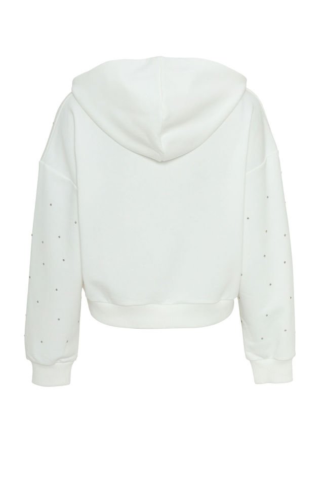 Sparkling Sweatshirt Beyaz