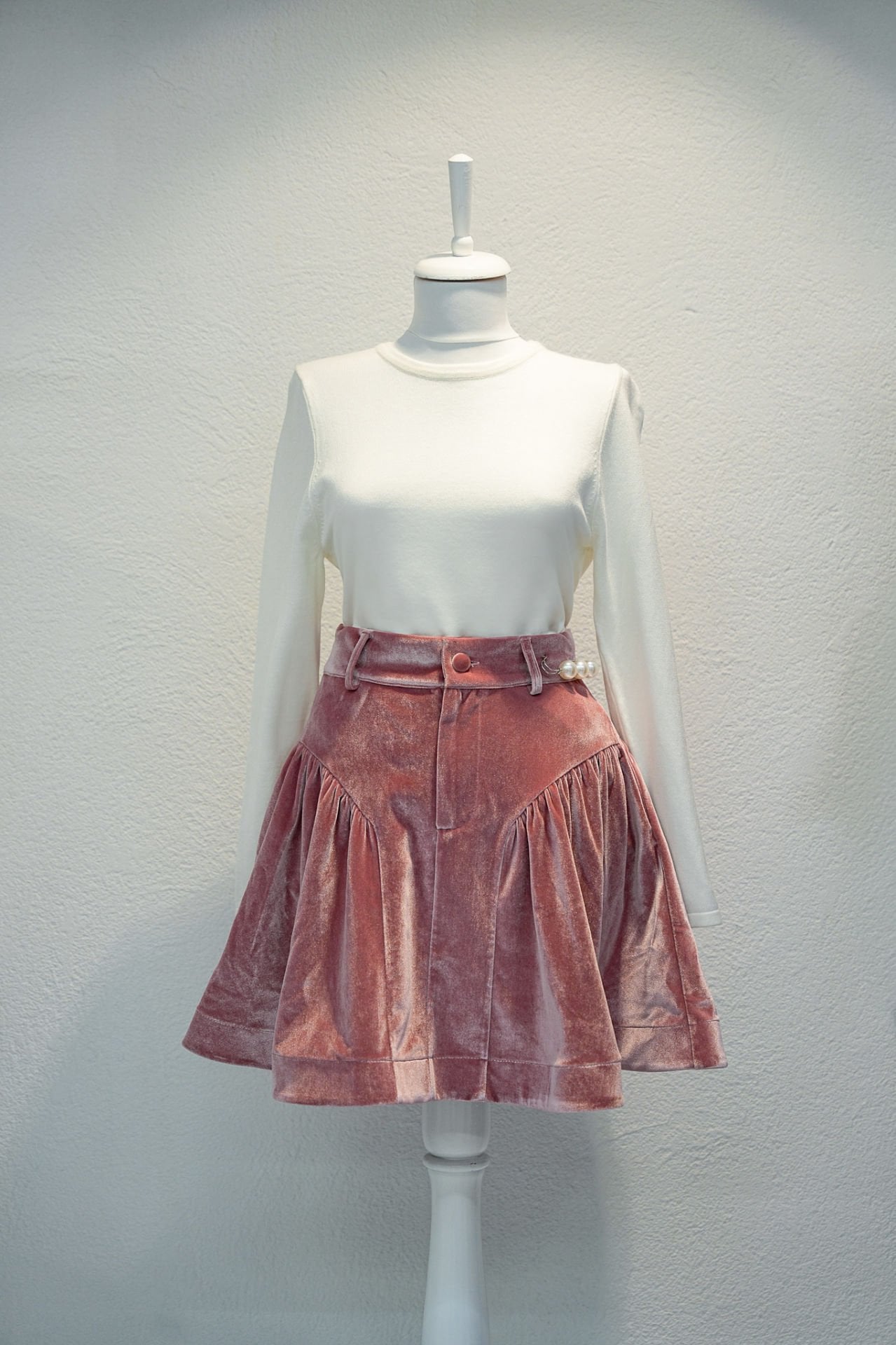 Isabel Powder Pink Velvet