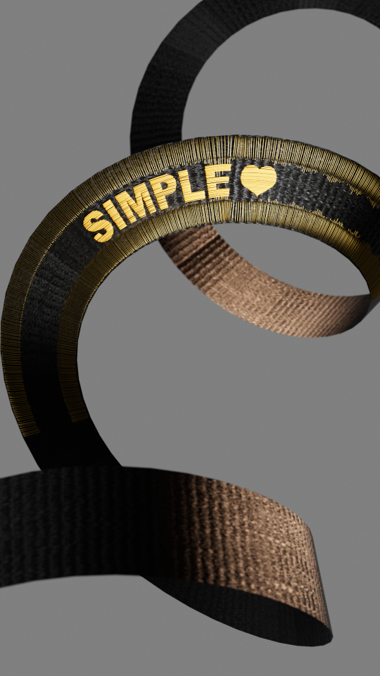 Sarı Yazılı Bileklik.