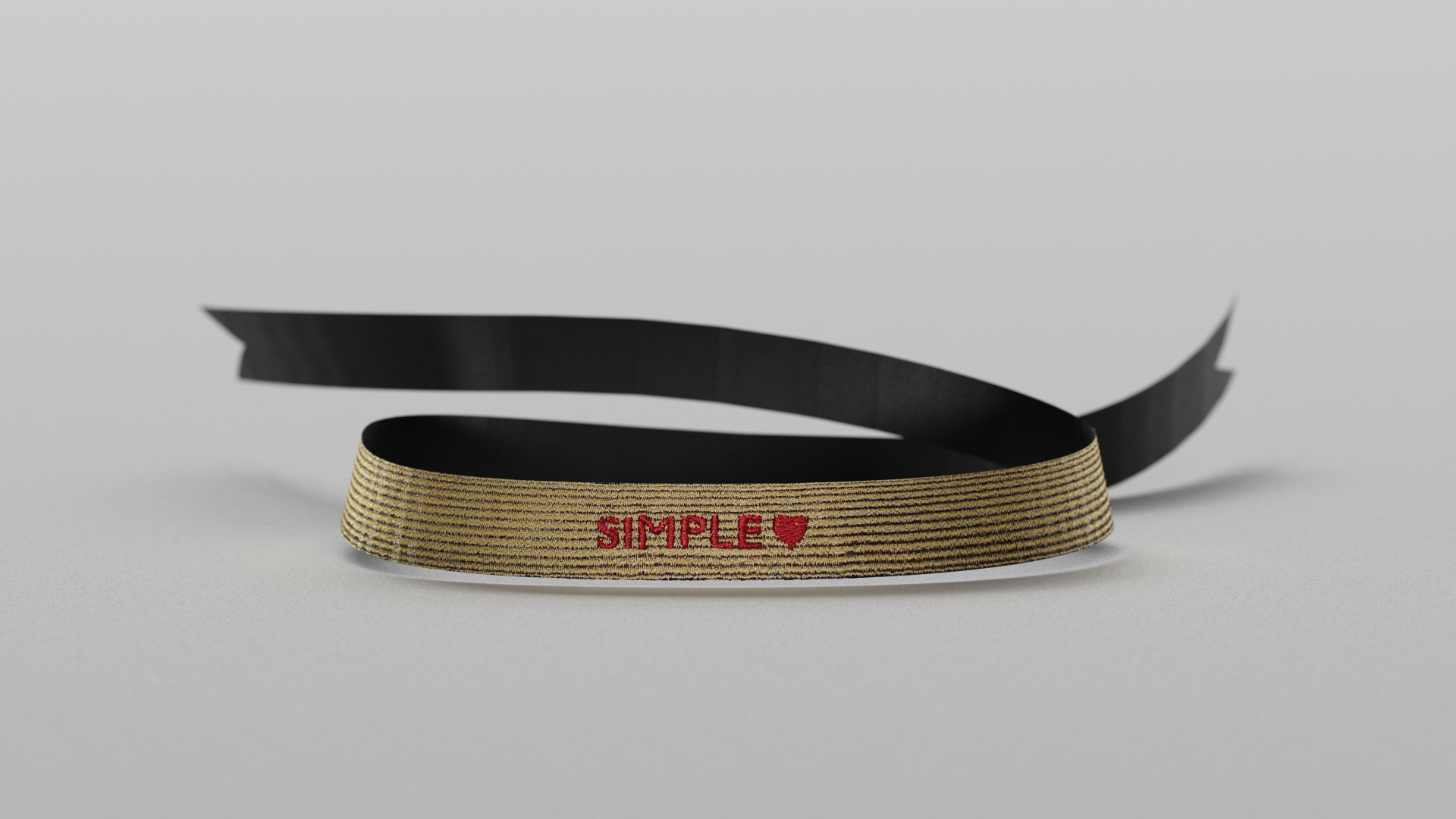 Sarı Zemin Üzeri Kırmızı Yazılı Bileklik