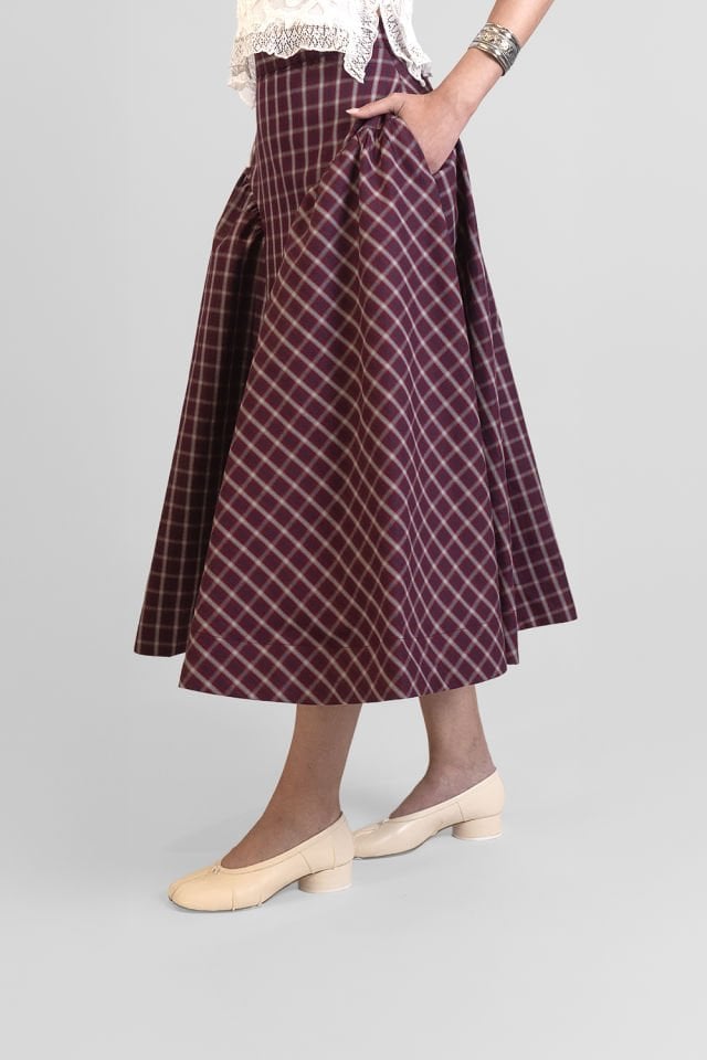 Sofi Burgundy Plaid