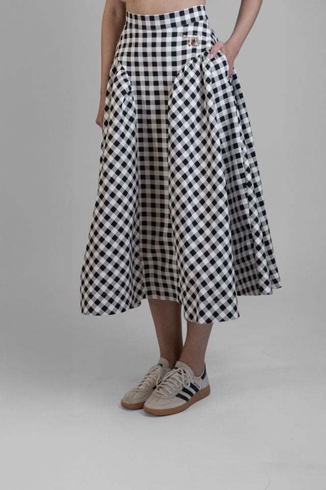 Sofi Black and White Plaid