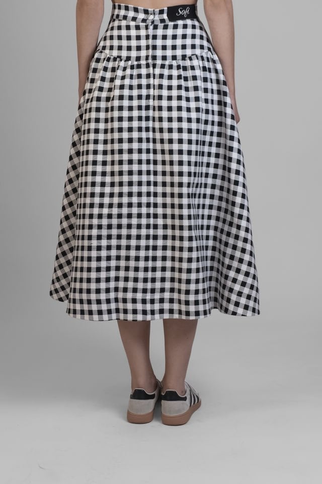 Sofi Black and White Plaid