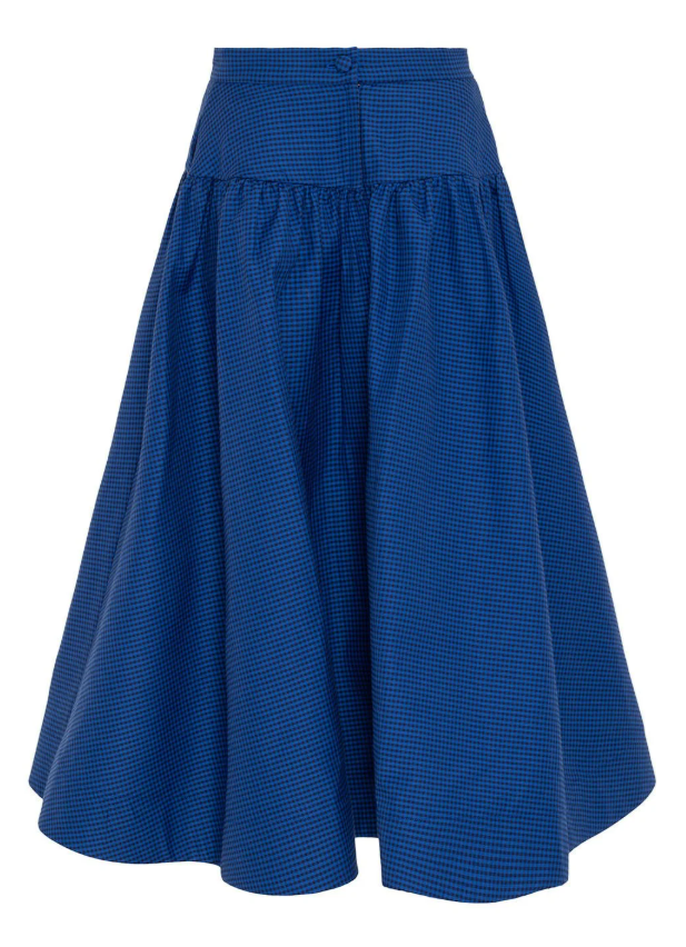 Sofi Gingham Azul - Negro