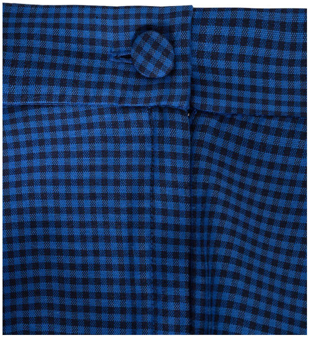 Sofi Gingham Azul - Negro