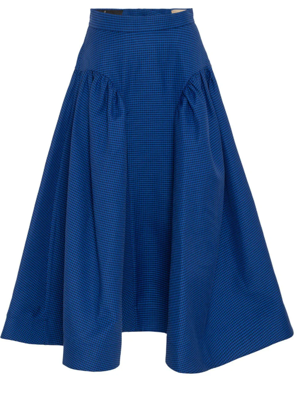 Sofi Gingham Azul - Negro