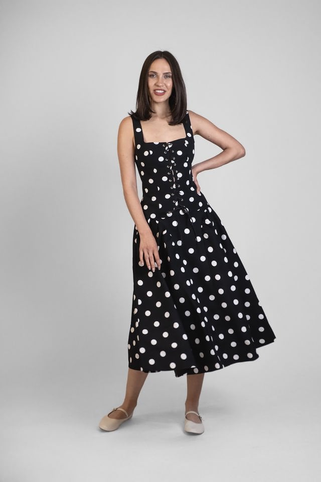 Mia Bustier Polka Dot