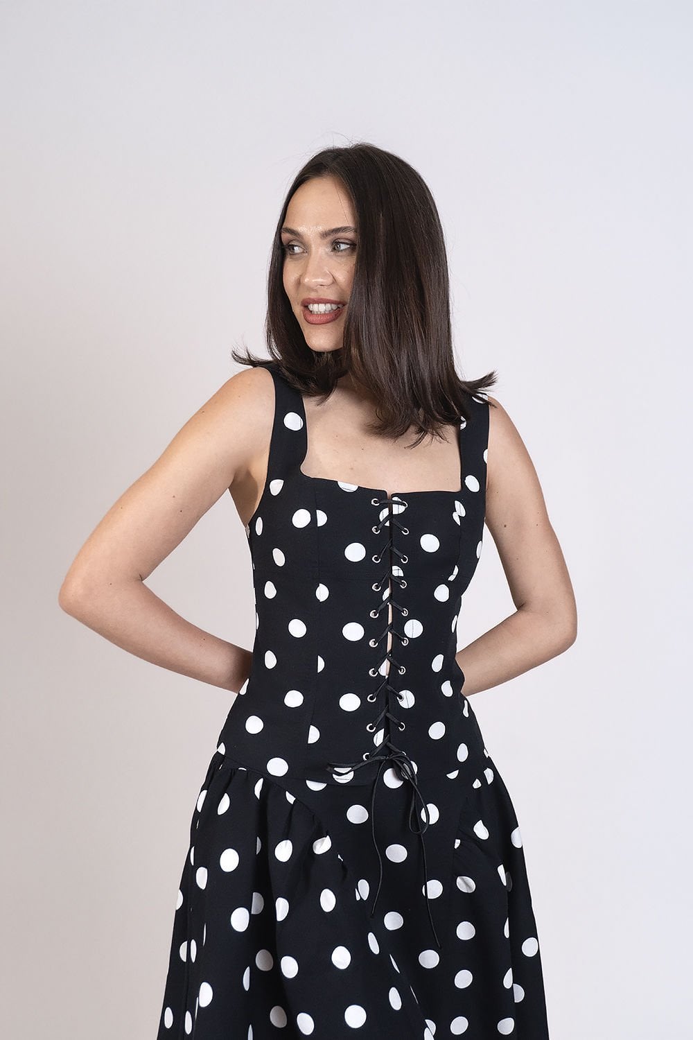 Mia Bustier de lunares