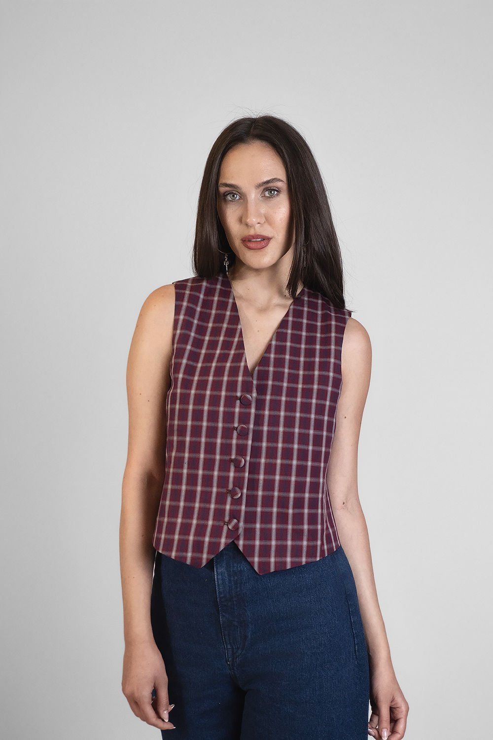 Alice Burgundy Plaid