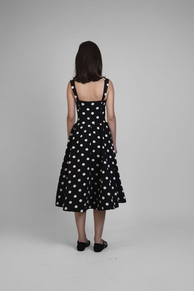 Maria Dot-Pattern Dress