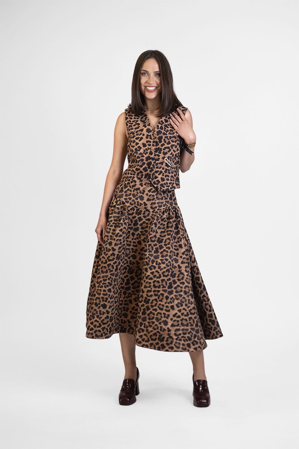 Falda de leopardo Sofi