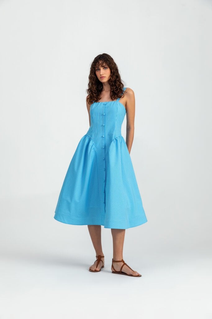 Vestido Maria Vichy Azul