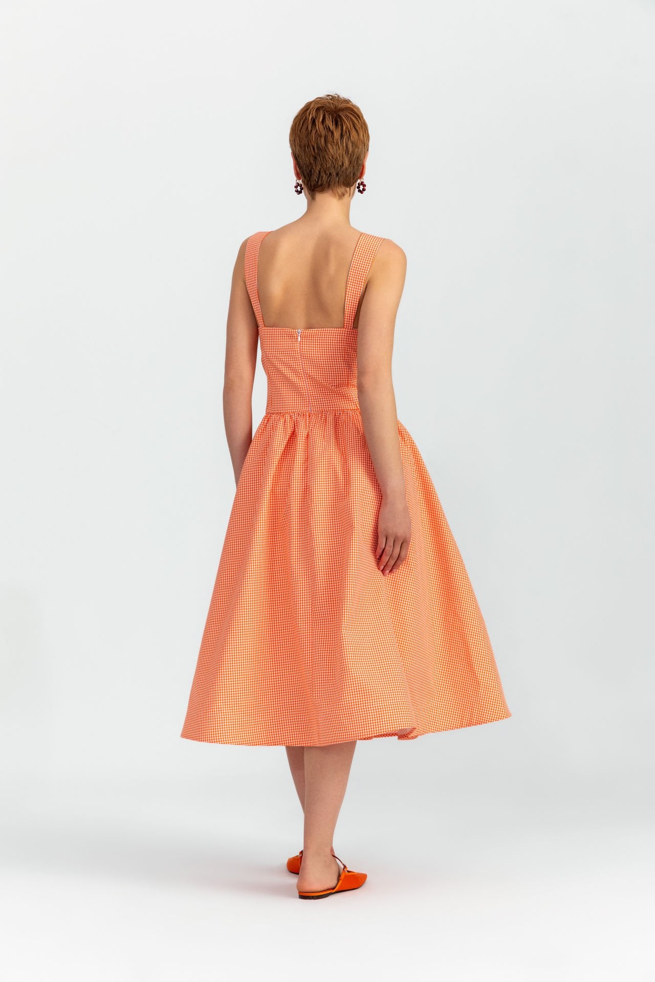 Maria Small Gingham Orange