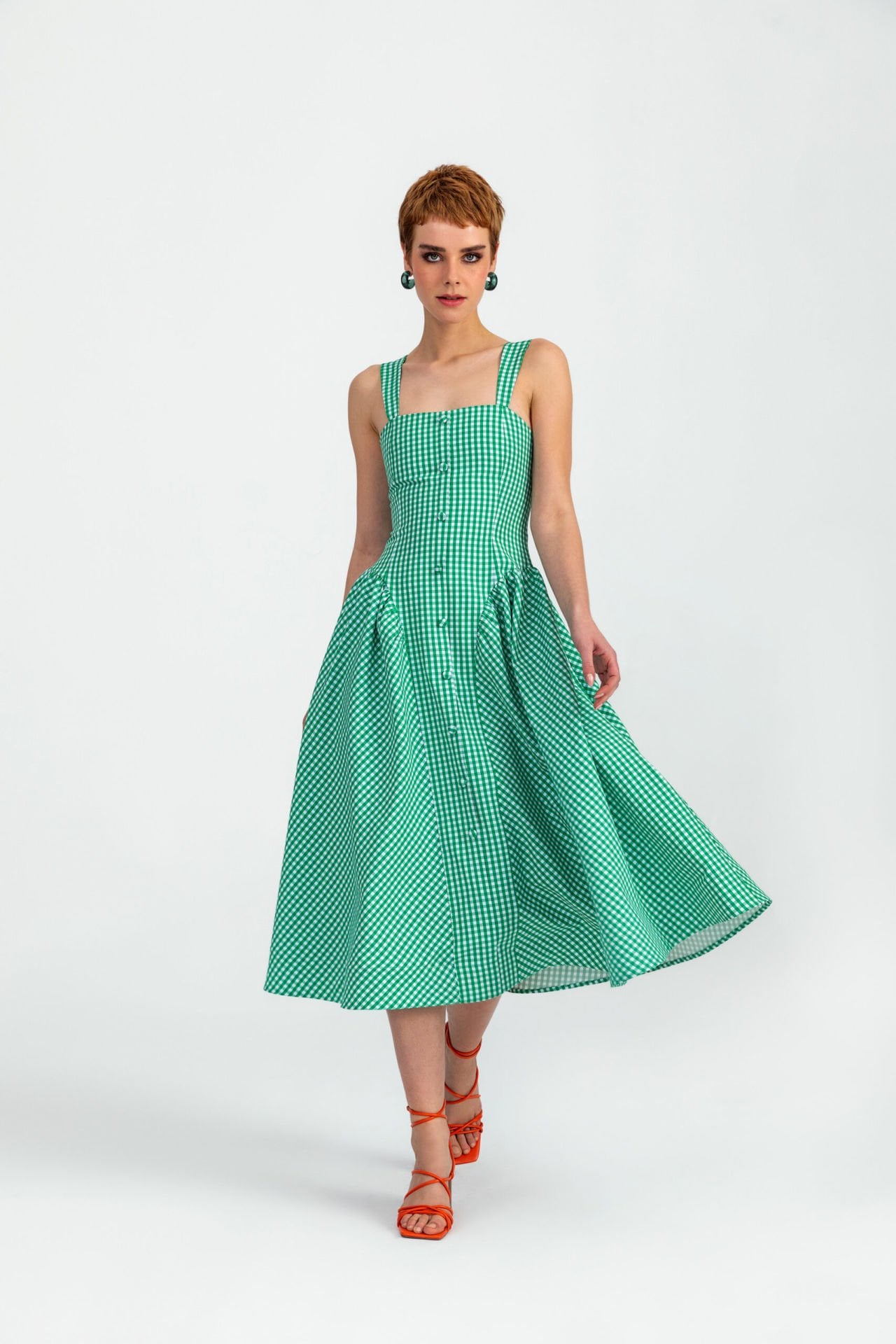 Maria Gingham Green