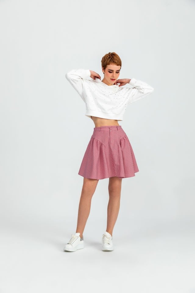 Isabel Red White Small Gingham