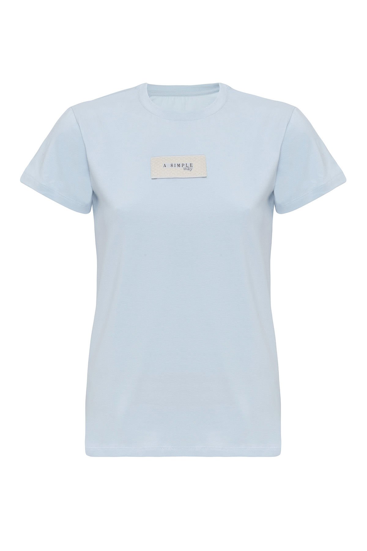 Happy T-shirt Front Brand Printed Blue