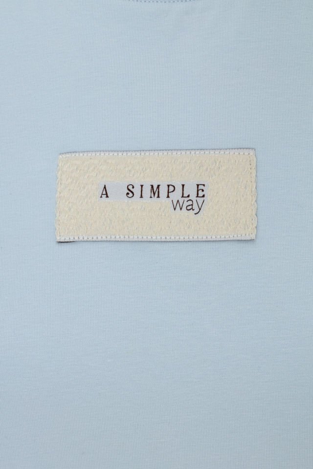 Happy T-shirt Front Brand Printed Blue