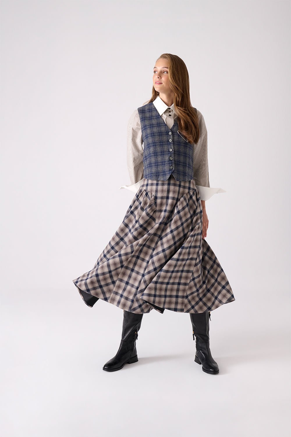 Sofi Beige Plaid